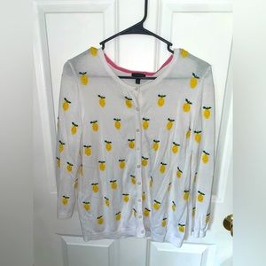 Jeweled Lemon Talbots Sweater